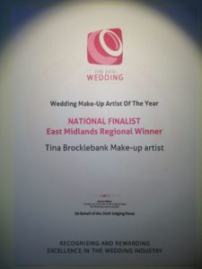 Wedding Make-up artist of the Year 2016 - The Wedding Industry awards.