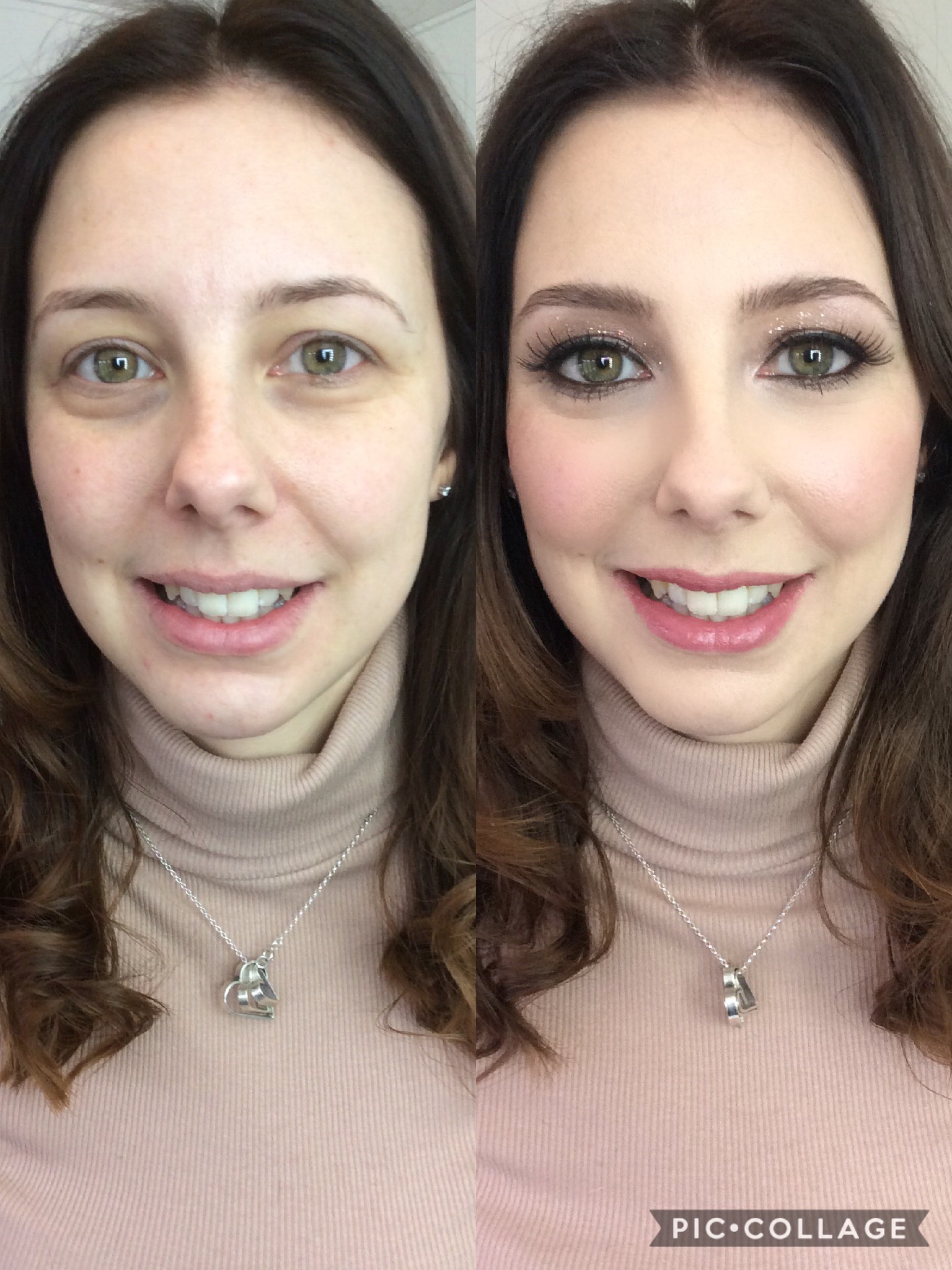 Kate - before and after make-up. Make-up by Tina Brocklebank Make-up artist.