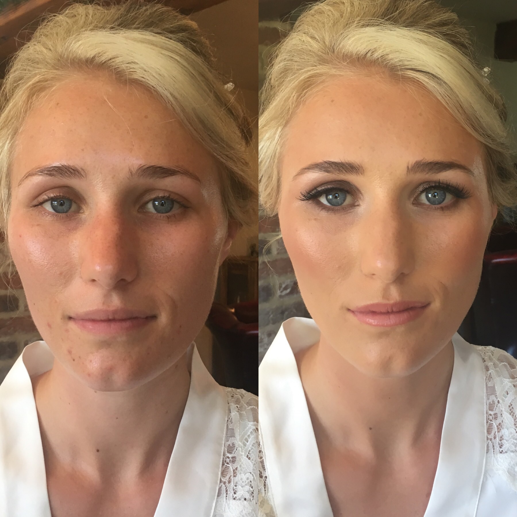 Beautiful Holly on her Bridal makeup trial.