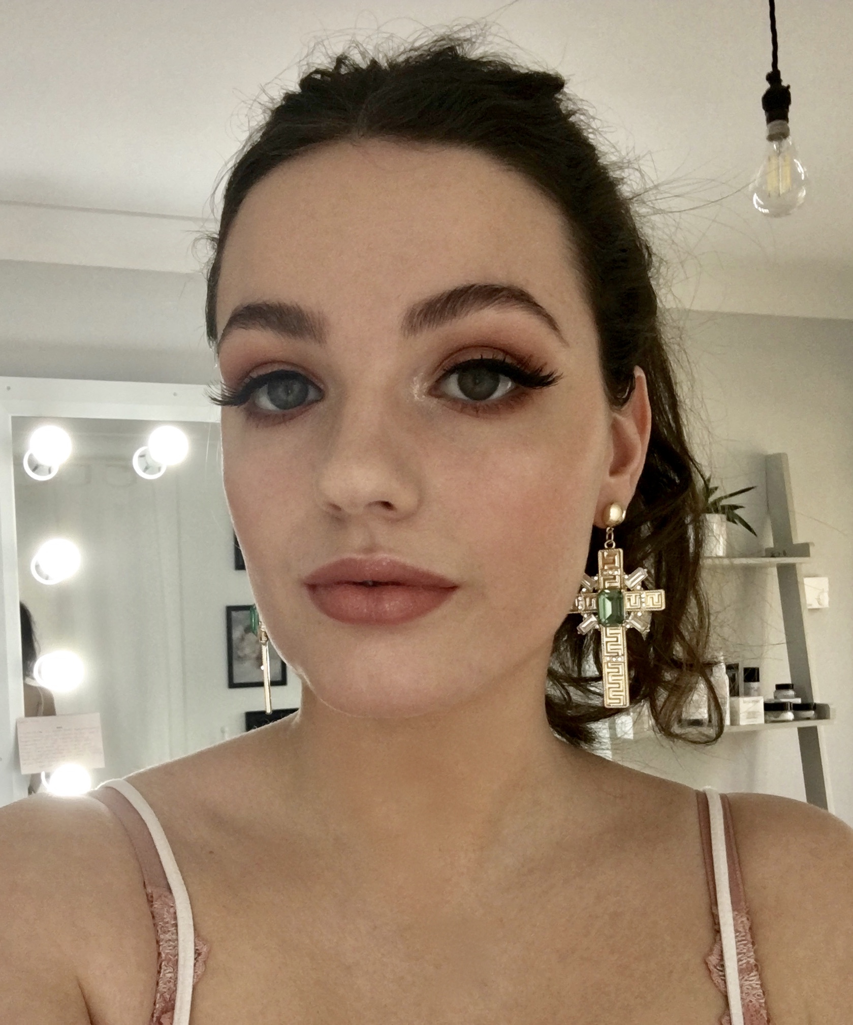 Beautiful Mia - I used the new Charlotte Tilbury Pillow talk palette and lipstick here.