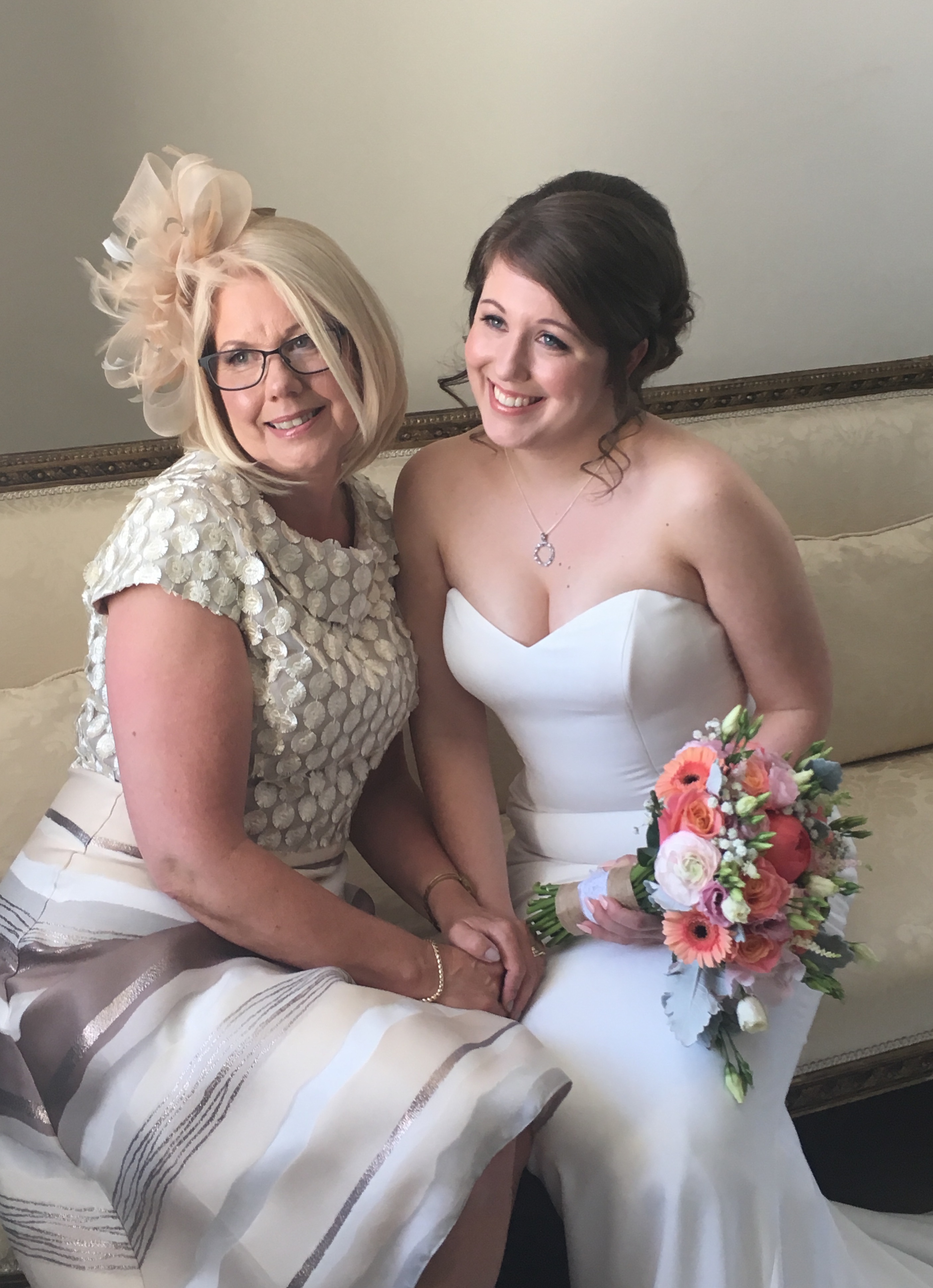 Katy and her Mum at Hemswell court.